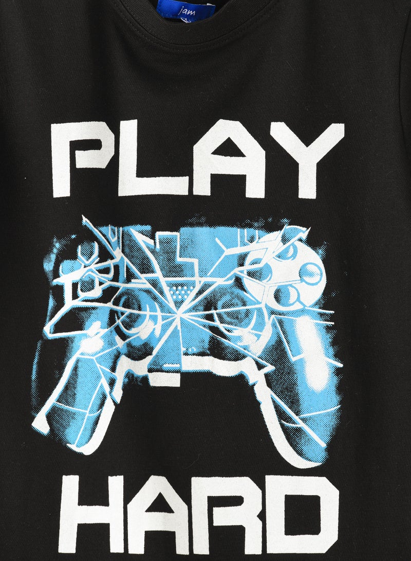 JAM Knit t-shirt with print - Image 3