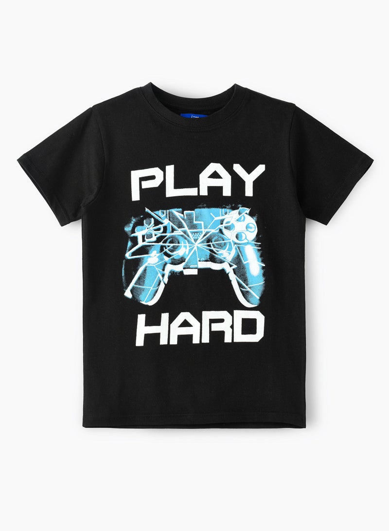 JAM Knit t-shirt with print - Image 1