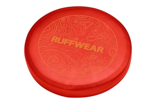 Ruffwear Camp Flyer Dog Flying Disc Lightweight 87 in Flexible Flying Disc Dog Toy for Land Fetch Soft on Teeth DurableHighVisibility Waterproof Finish Doubles as Bowl Red Sumac - Image 1