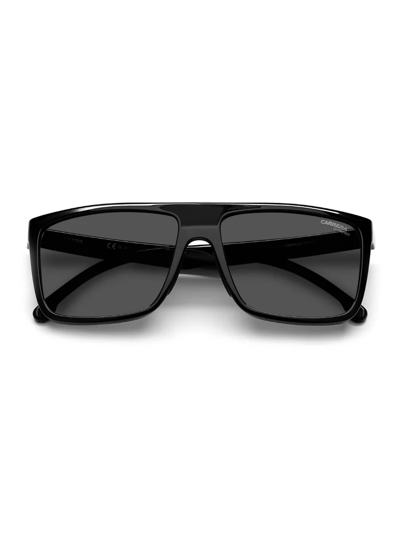 كاريرا Men's UV Protection Sunglasses Carrera 8055/S Black 44 - Lens Size: 58 Mm