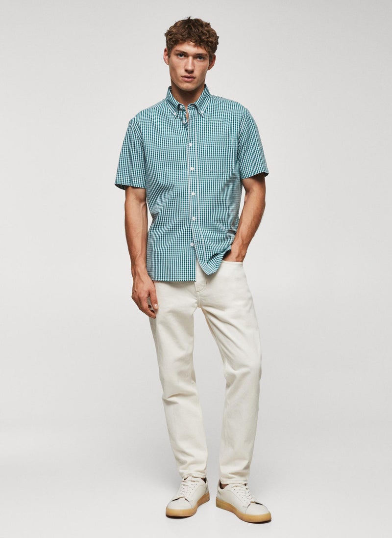 Mango Man - Checked Regular Fit Shirt - Image 1