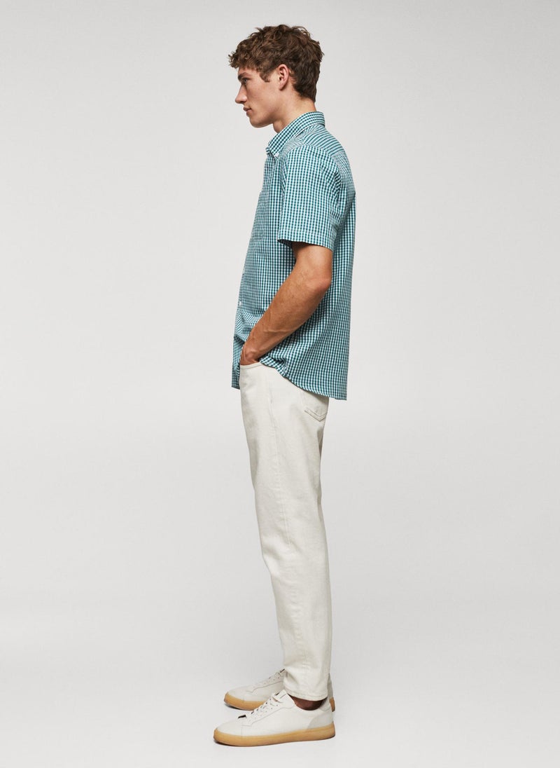 Mango Man - Checked Regular Fit Shirt - Image 1