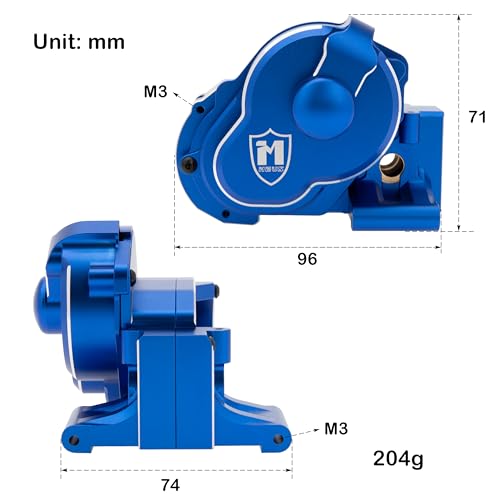 MEUS RACING Transmission Case Gearbox Housing for 272 272R Traxxas VXL 2WD Slash Bandit Rustler Stampede Drag Slash C10 Mustang 50 F150 Raptor Blue - Image 5