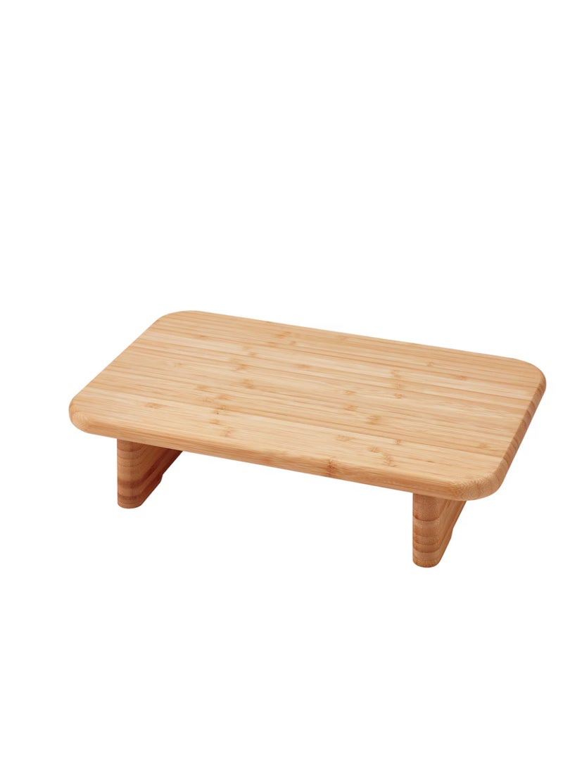 Wooden cutting boards with cutting board legs for food preparation