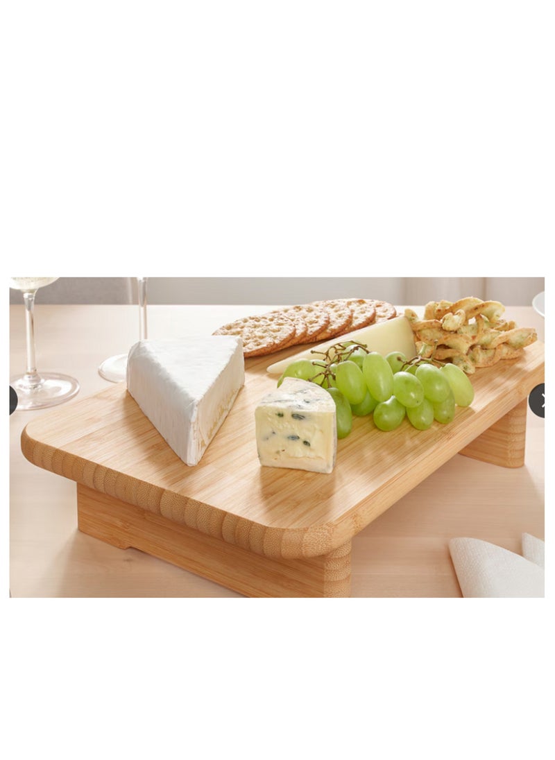 Wooden cutting boards with cutting board legs for food preparation