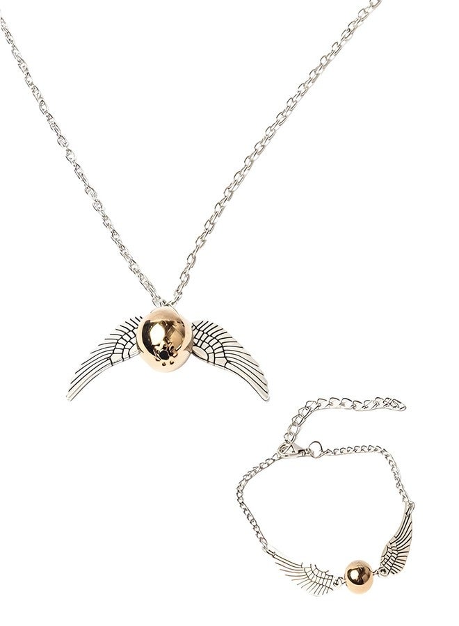 RupeeRise 2-Piece Necklace Set,Time Turner Pendant and Chain,Inspired Jewelry,Unisex Accessories for Cosplay (Classic) - Image 1