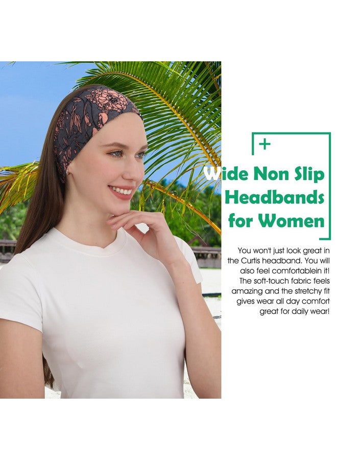 RITOPER Boho Headbands For Women Non Slip Buttery Soft 3.9" Wide Fashion Headbands Yoga Workout Head Bands African Hair Bands Wear For Party Working Out Travel Runningwigs - Image 2