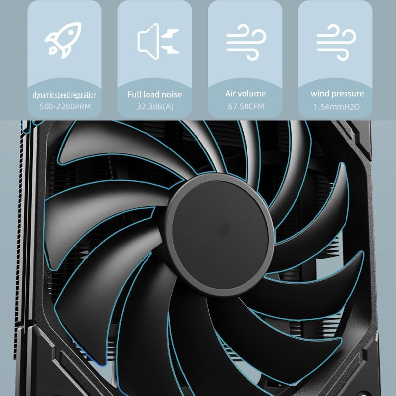 مبرد وحدة المعالجة المركزية الأبيض منخفض الارتفاع IS 67 XT لإدارة حرارة الألعاب - Image 4