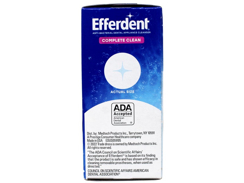 Efferdent Denture Cleanser Tablets, Complete Clean, Cleanser for Retainer and Dental Appliances, 44 Count, (Pack of 6) - Image 5
