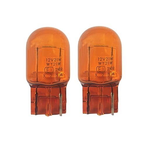 Piumeif (2 PCS) WY21W Turn Signal Bulb/Plug in Signal light bulb 12V 21W fit for Cadillac XTS/SRX, Chevrolet Cruze/Malibu, Ford Mondeo -Amber Bulbs - Image 4