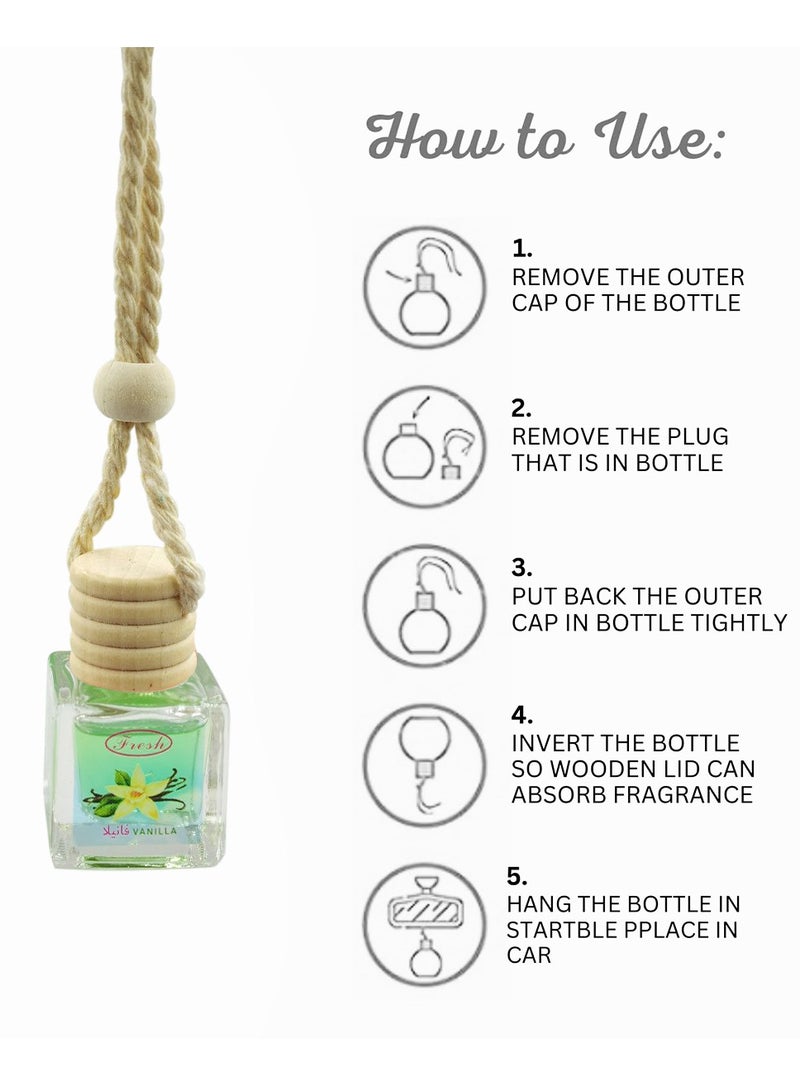 Fresh Car Air Freshener Perfume Hanging Air Freshener FRESH Vanilla - Image 2