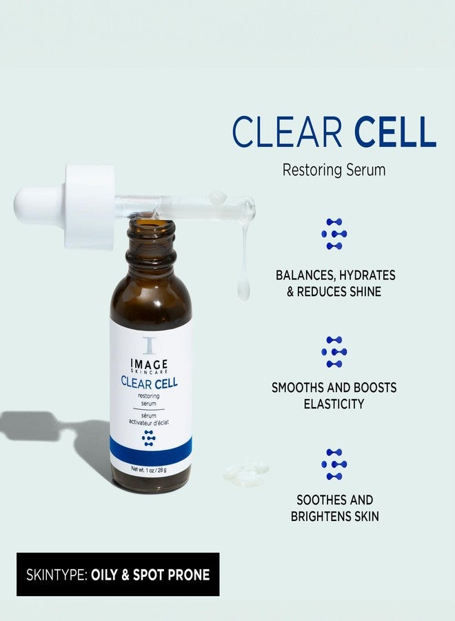 IMAGE Skincare, CLEAR CELL Restoring Serum, Balancing and Mattifying Facial Serum for Oily Prone Skin, 1 oz - Image 2