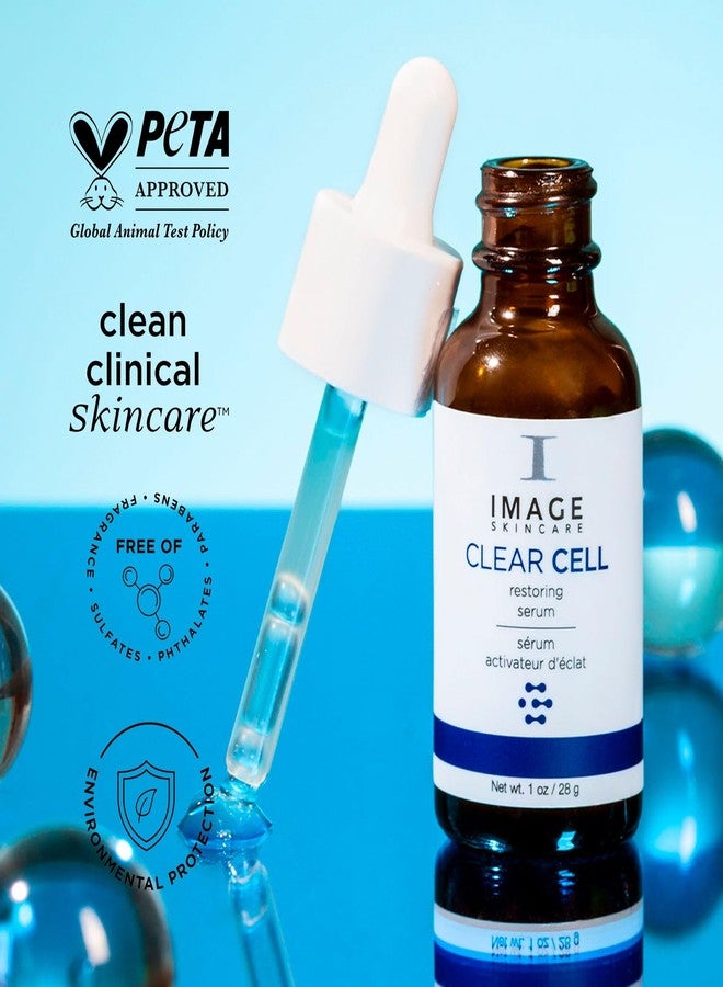 IMAGE Skincare, CLEAR CELL Restoring Serum, Balancing and Mattifying Facial Serum for Oily Prone Skin, 1 oz - Image 5
