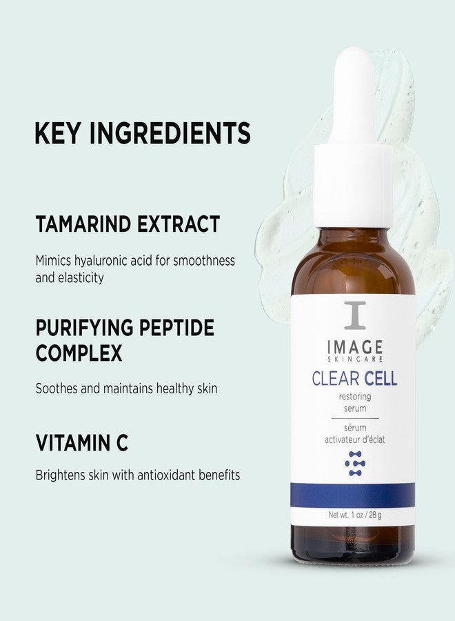 IMAGE Skincare, CLEAR CELL Restoring Serum, Balancing and Mattifying Facial Serum for Oily Prone Skin, 1 oz - Image 4