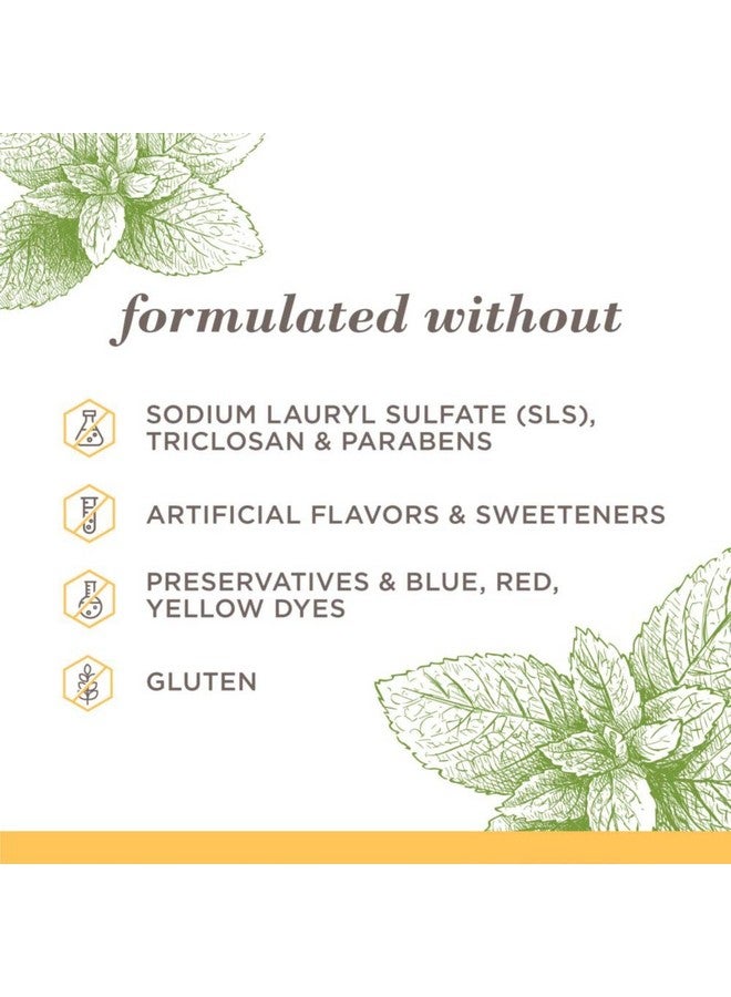 Burt's Bees Toothpaste, Natural Flavor, Fluoride-Free, Purely White, Zen Peppermint, 4.7 Oz, Pack Of 3 - Image 4