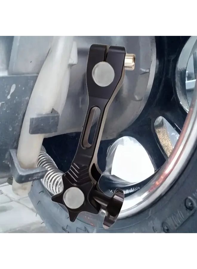 Black Motorcycle Brake Pedal CNC Aluminum Alloy Adjustable Mounting Holes Off Road Street Bike - Image 2