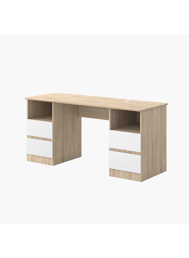 Home Box Alford Patara 4-Drawer Large Study Desk - Image 2