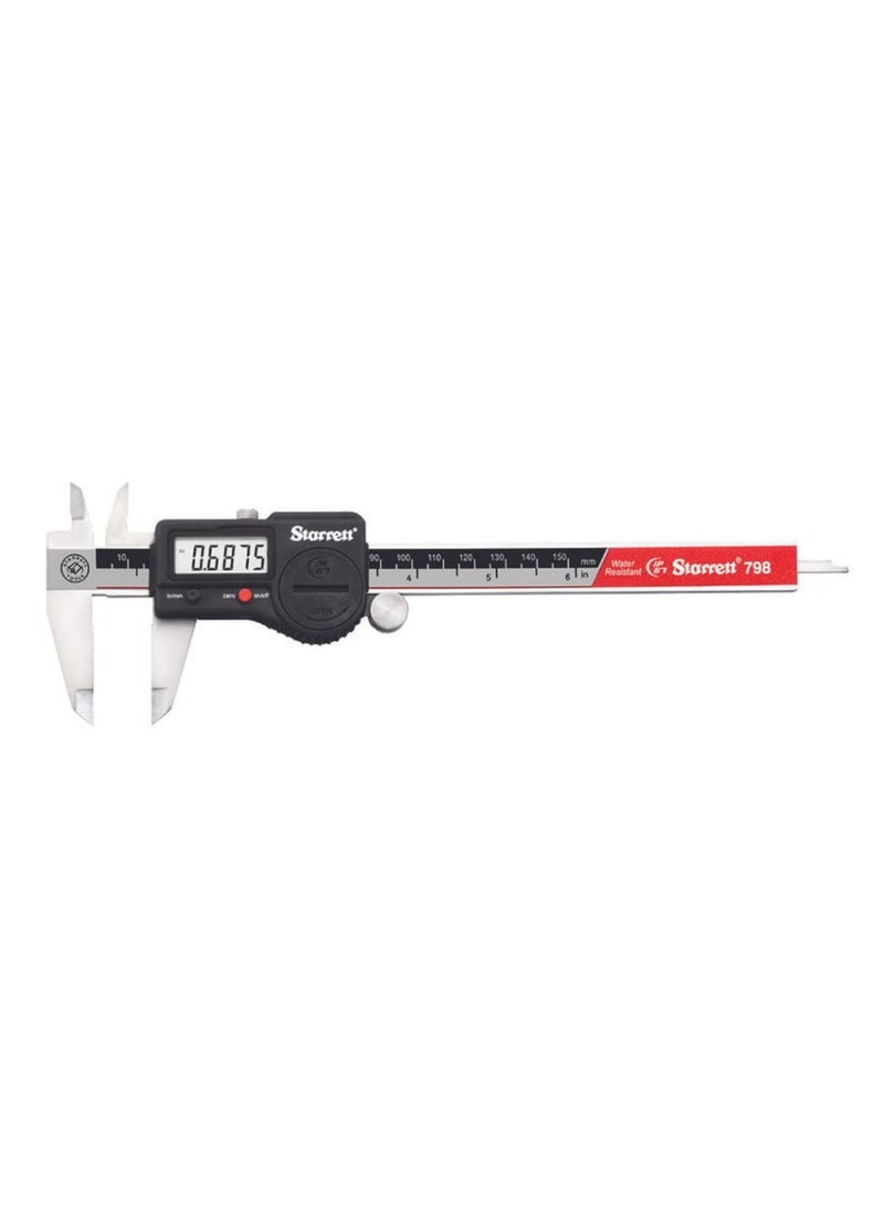 Starrett Starrett Stainless Steel IP67 Electronic Slide Caliper  06 Range 0005 Resolution LCD Display Fine Adjustment Slide Lock Inmm Conversion  798A6150  - Image 1