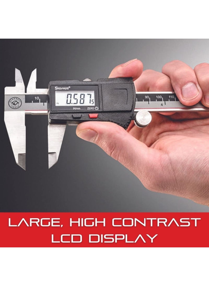 Starrett Starrett Stainless Steel IP67 Electronic Slide Caliper  06 Range 0005 Resolution LCD Display Fine Adjustment Slide Lock Inmm Conversion  798A6150  - Image 3
