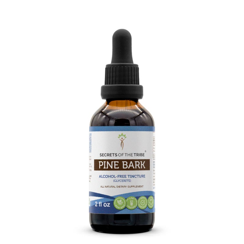 Pine Bark Tincture AlcoholFree Extract Wildcrafted Pine Bark Pinus massoniana Dried Bark 2 oz