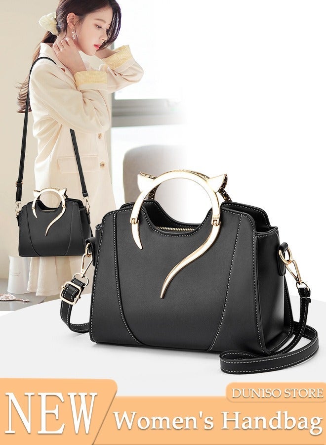 DUNISO Fashion Handbag with Removable Shoulder Strap Top Handle for Women Ladies Elegant Shoulder Crossbody Bag for Office Travel Daily Bag - Image 1