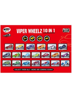 Power Joy Power Joy Vroom Vroom Die-cast Car Viper Wheelz 10-in-1, Assorted 1 Piece (Style & Color May Vary)  | Diecast Car | Diecast Vehicle | Sports Car | Display Cars | Perfect Gift for Collectors and Kids  - Image 3