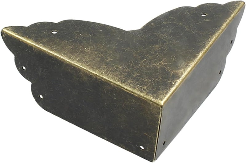 Bivethoi 4 Packs Bronze Box Corner Protectors Edge Cover Safety Guard Furniture Decorative Metal Table Corner 276 x 118 - Image 4