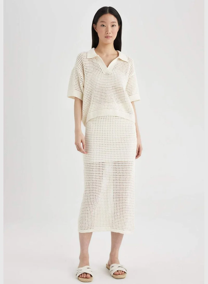 DeFacto Knitwear Midi Skirt
