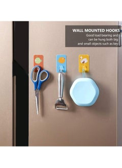 Oasisgalore 16 Pcs Heavy Duty Self-Adhesive Hooks - Wall Mounted Hangers for Clothes, Hats & Decoration, Cartoon Design  - Image 4