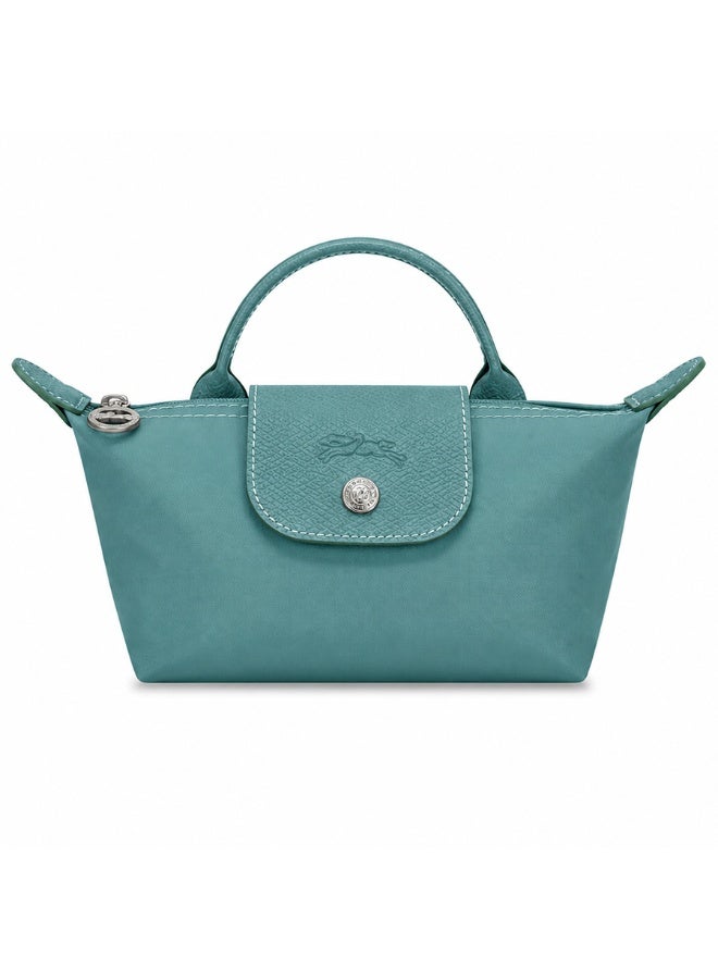 Longchamp Eco Tone Sage Green Mini Dual-Use Handheld & Crossbody Bag - Image 1