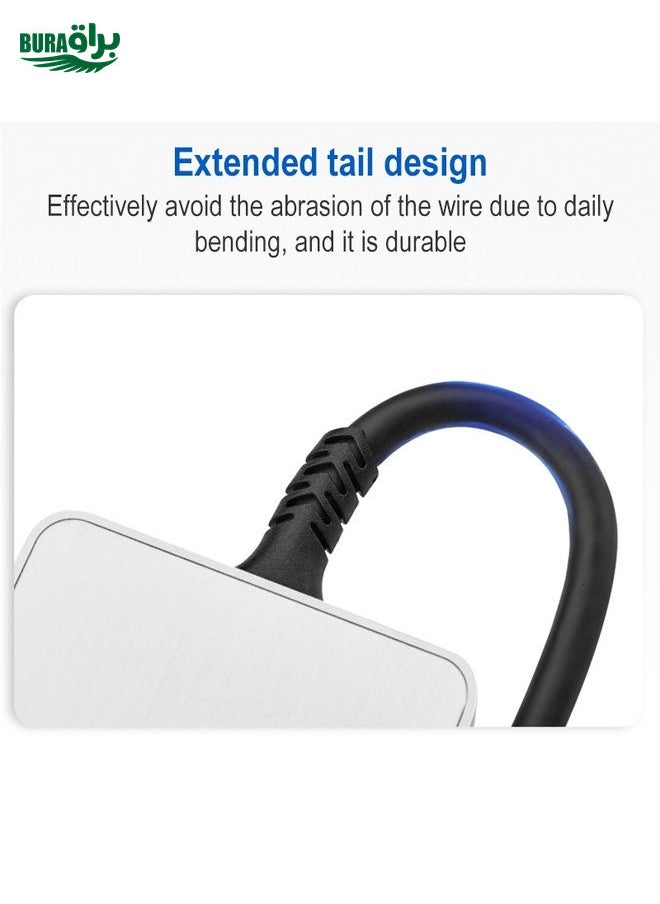 BURAQ - ULT-unite 5 in 1 USB-C / Type-C to 3.5mm Audio + VGA + DP + HDMI + PD Port Multifunctional HUB Adapter(White) - Image 1