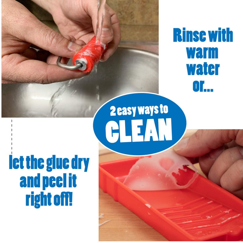 Sili Glue Roller with Sili Glue Tray for Arts Crafts Woodworking and Larger Projects - Image 5