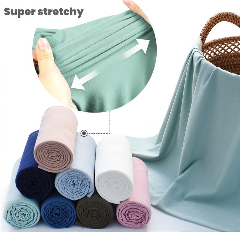 OWLOWLA Swaddle Blanket and Hat Set Newborn Swaddle Wrap Baby Receiving Blanket for Baby Boys Girls(Sage) - Image 3