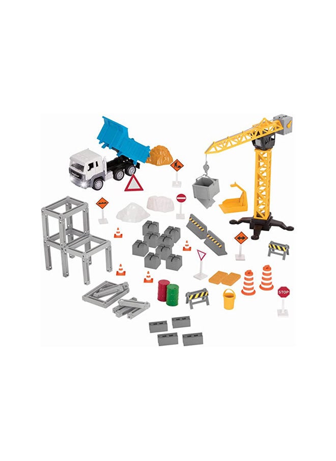 DRIVEN DRIVEN – Construction Playset with Crane (62pc) – Micro Series 