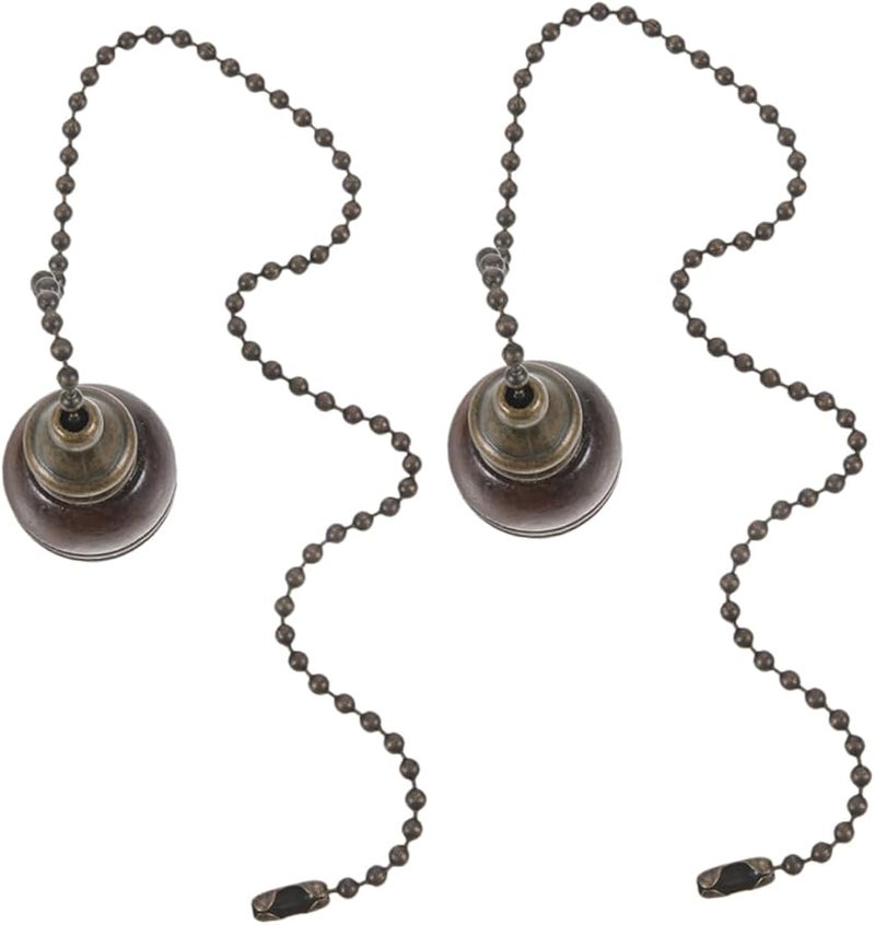 سلسلة سحب مروحة سقف غارنيك طويلة مطرزة بخرز زخرفي، كمية العبوة 1 - Image 1