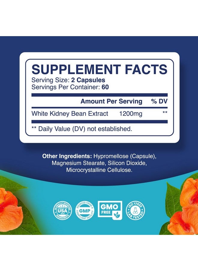 Phytoral White Kidney Bean Extract Capsules - Ultra High Potency Optimized Extract for Enhanced Energy Digestion and AMPK Activation - Vegan Non-GMO Gluten Free Fiber and Antioxidant Rich Starch Inhibitor - Image 2