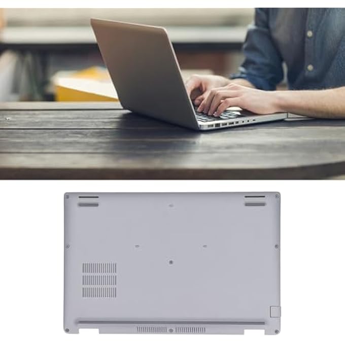 LAPTOP BOTTOM BASE COVER FOR DELL LATITUDE 5420 E5420, LAPTOP LOWER BASE BOTTOM CASE COVER ASSEMBLY PART, LAPTOP COMPUTER REPLACEMENT PARTS, WITH COOLING HOLES - Image 3