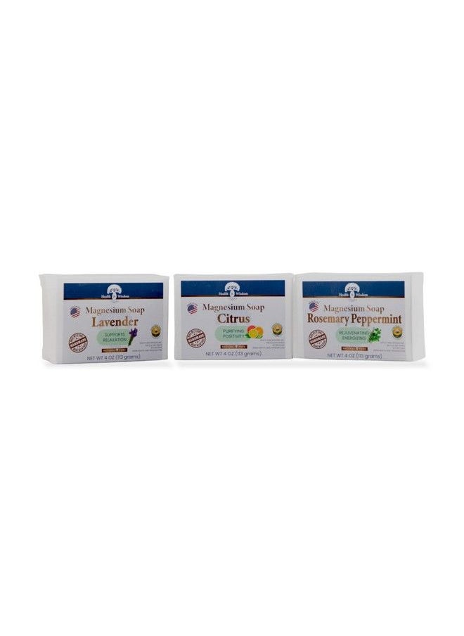 Health and Wisdom - Magnesium Citrus Soap Bar 4Oz : Made With Essential Oils : Purifying And Promote Positivity : Pure Magnesium Oil And Aloe To Moisturize And Soothe Skin - Image 1