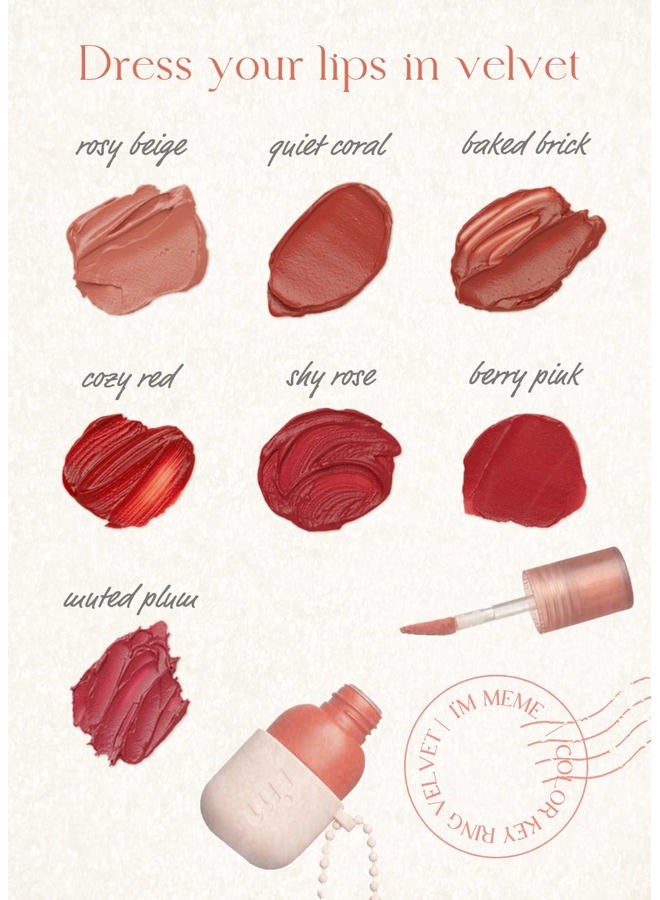 I'M MEME COLOR KEY RING VELVET TINT 01 ROSY BEIGE - Image 4