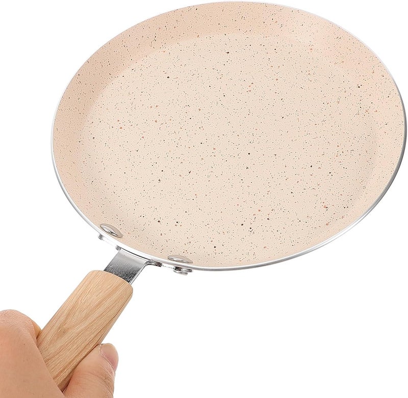 Milisten Nonstick Pancake Pan and Egg Frying Skillet 18cm Aluminum Flat round Griddle for Breakfast Cooking and Restaurant Use - Image 4