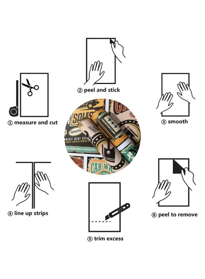 Anna 45*200cm 3D Waterproof and Moisture-Proof Self-Adhesive Wallpaper for Home Decor - Image 5