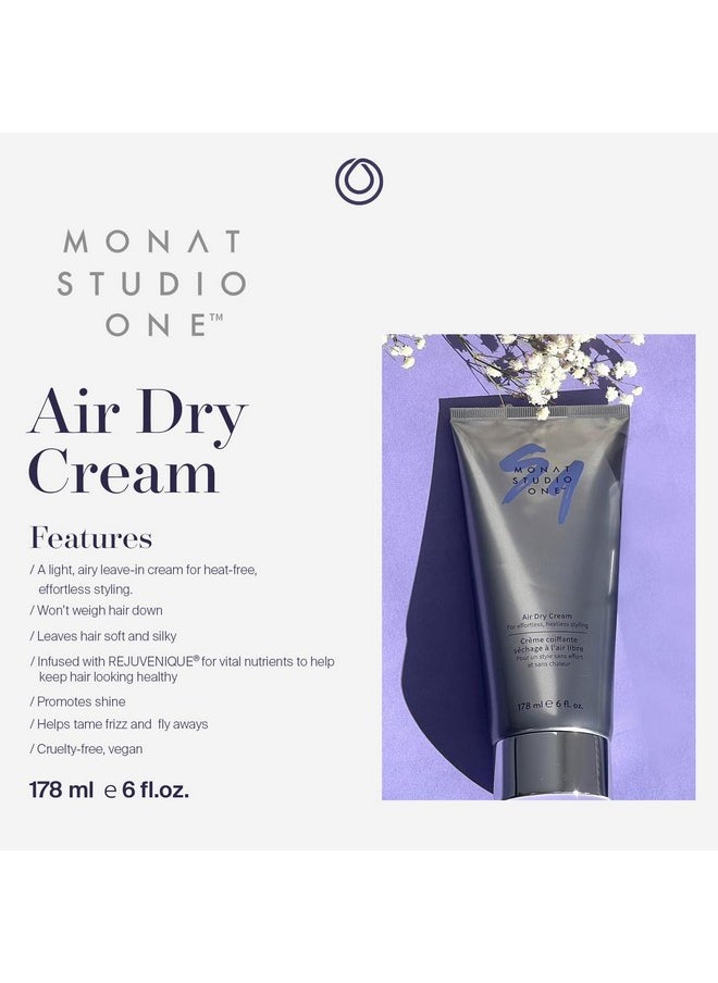 monat - Studio One™ Air Dry Cream Soft Hair Styling Cream For Touchable Hold And Humidity Protection. Hair Frizz Control For Allhair Types And No Heat Needed Net Wt. 177 Ml / 6 Fl. Oz. - Image 1