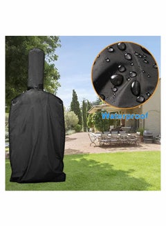 Y&D Outdoor Pizza Oven Cover 210D Garden Black Protection Weather Resistant Dustproof BBQ Rain for Wood Fired Cha Rcoal Bread 165x65x45CM  - Image 4