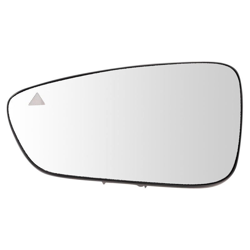 TRQ Left Driver Side Mirror Glass Heated Blind Spot Indicator Compatible with 20152017 Chrysler 200 CH1324190