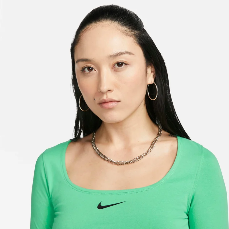 Nike Green Women's Sportswear Crop Top for Women | Best Price UAE