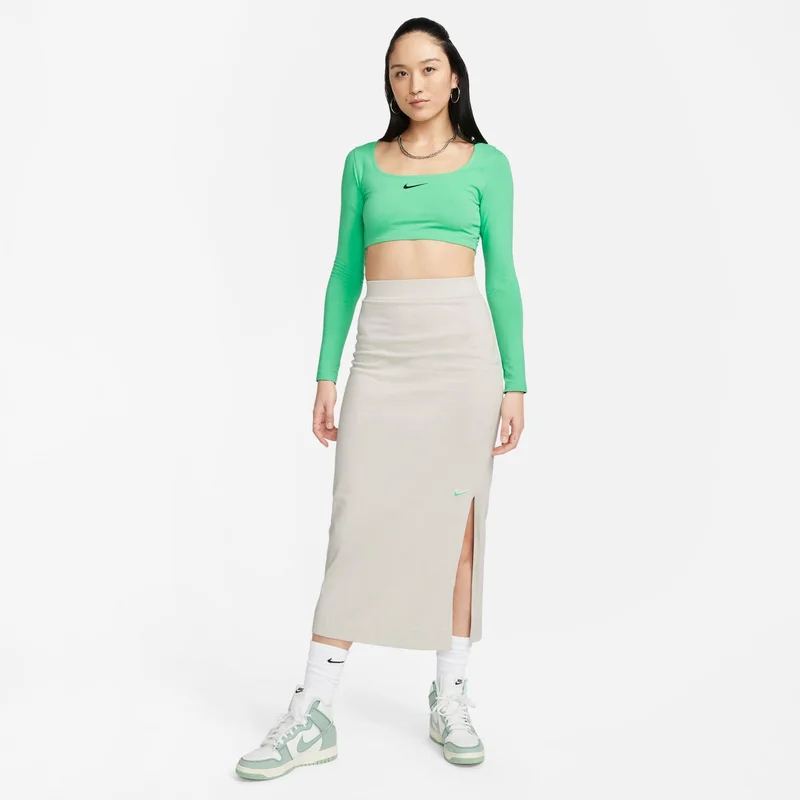 Nike Green Women's Sportswear Crop Top for Women | Best Price UAE