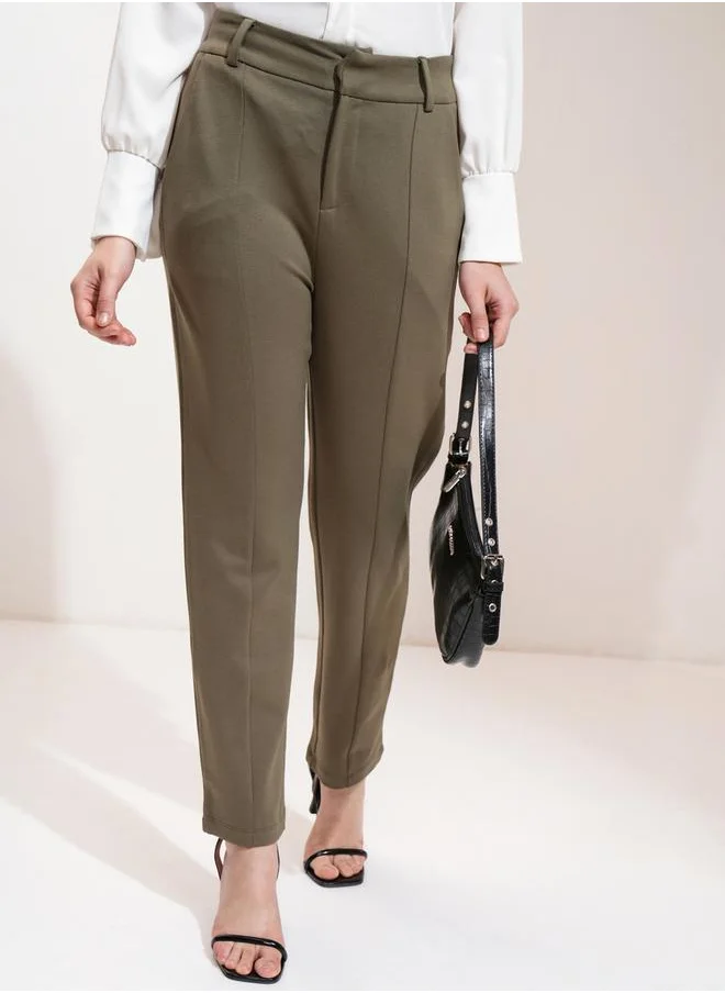 طوكيو توكيز Mid Rise Tapered Fit Trousers