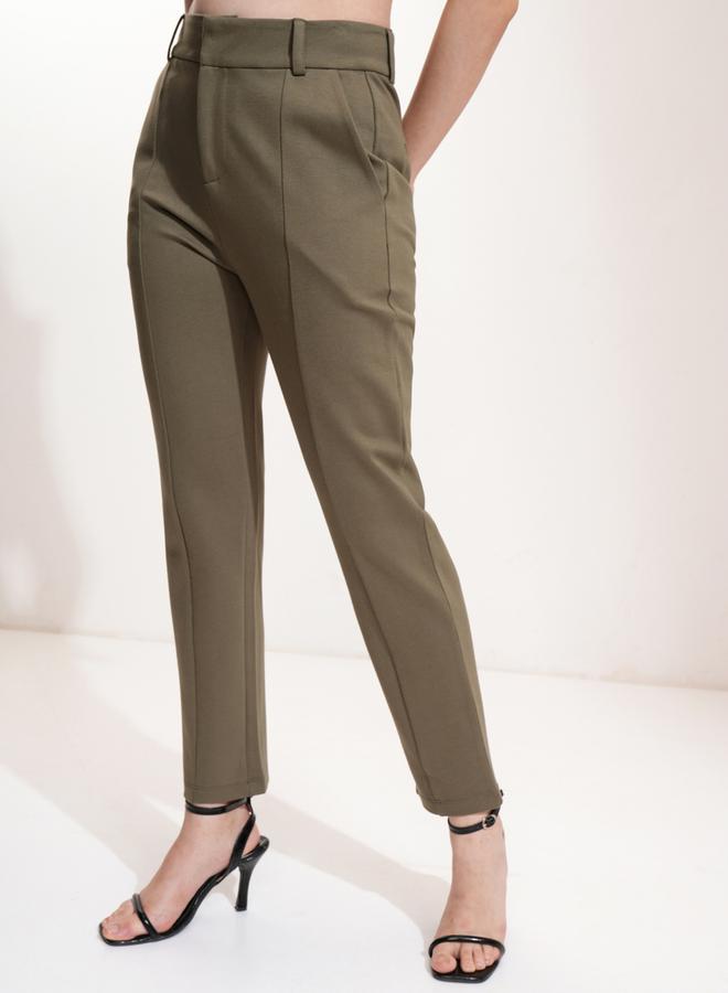 Tokyo Talkies Mid Rise Tapered Fit Trousers - Image 4