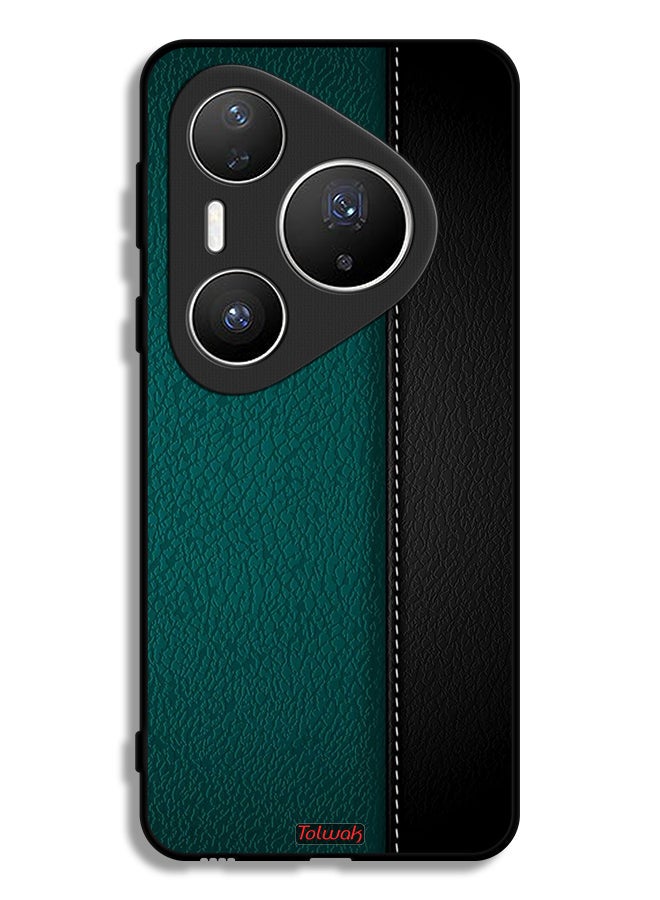 Tolwak غطاء حماية لهاتف هواوي بورا 80 برو بنمط جلد - Image 1