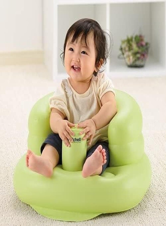 FEELING MALL Inflatable Baby Bathchair, Newborn Baby Bath Chair seat for Infant, Non-Slip Baby Pool for Sitting up, Portable Toddler Chair Shower, Foldable Travel Chair for Pool - Image 1